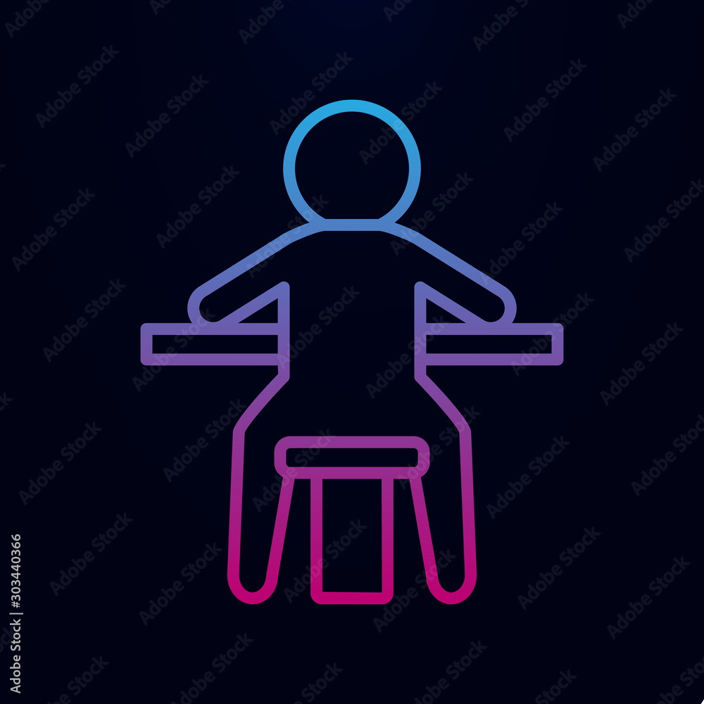 A man sitting at a game in a casino nolan icon. Simple thin line, outline vector of casino icons for ui and ux, website or mobile application A man sitting at a game in a casino nolan icon. Simple thin line, outline vector of casino icons for ui and ux, website or mobile application