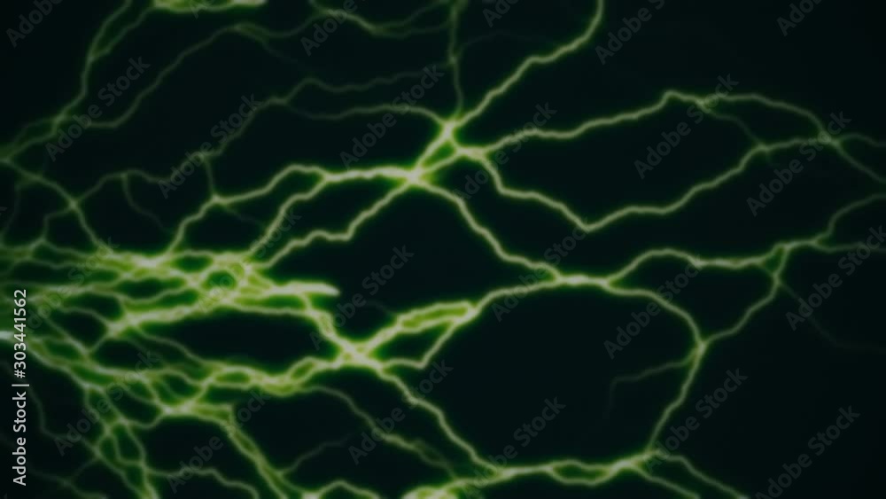 Big Light Flashes Yellow Bolts Enegry In Center Background