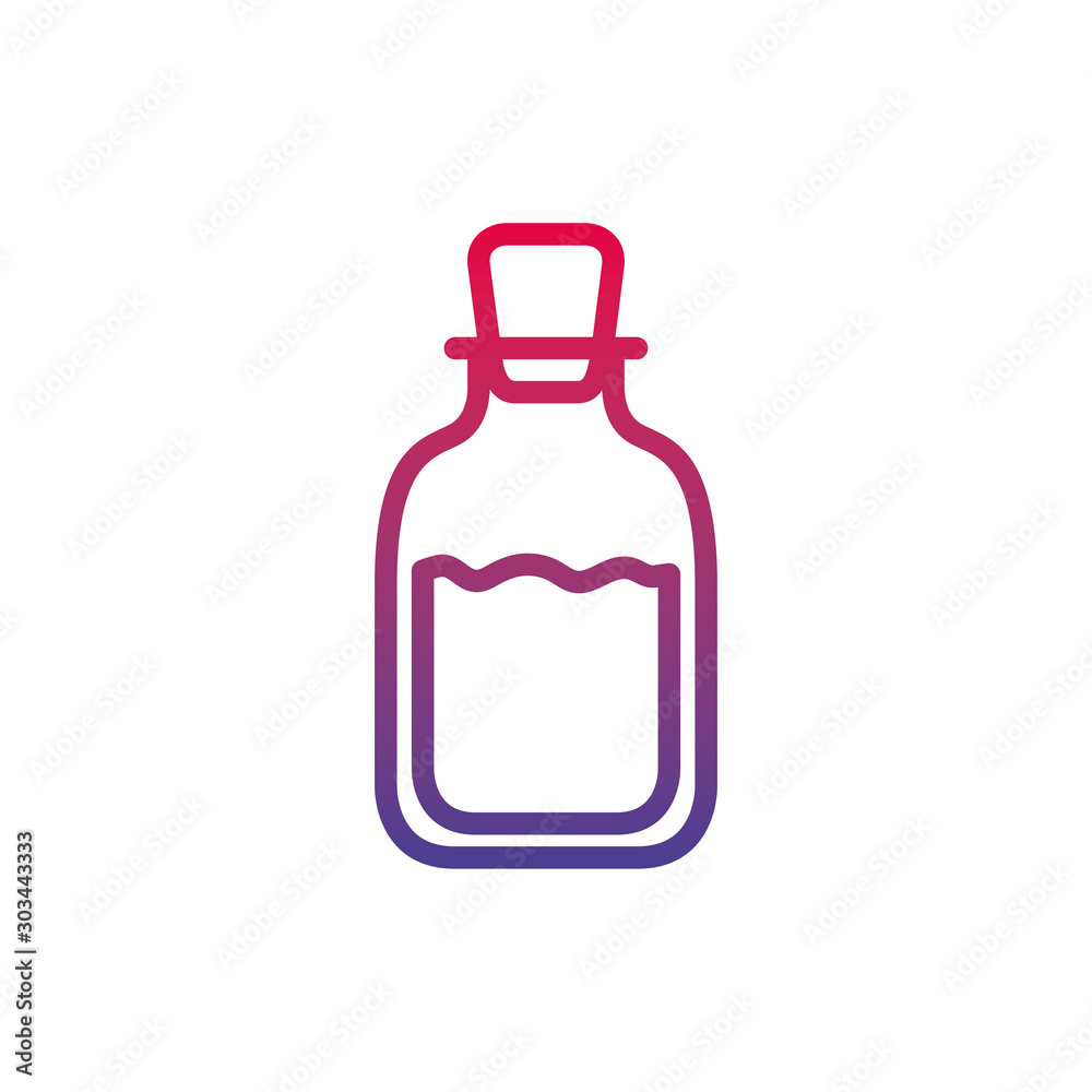 potion bottle love fantasy line gradient icon potion bottle love fantasy line gradient icon