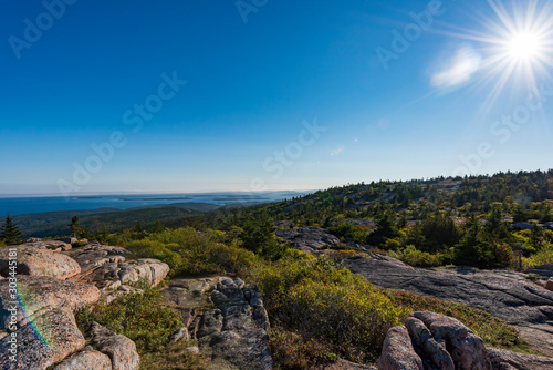 View from the top of Cadillac Mountain, Acadia National Park, Maine, USA