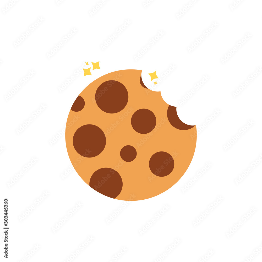 bitted cookie celebration party flat icon design bitted cookie celebration party flat icon design