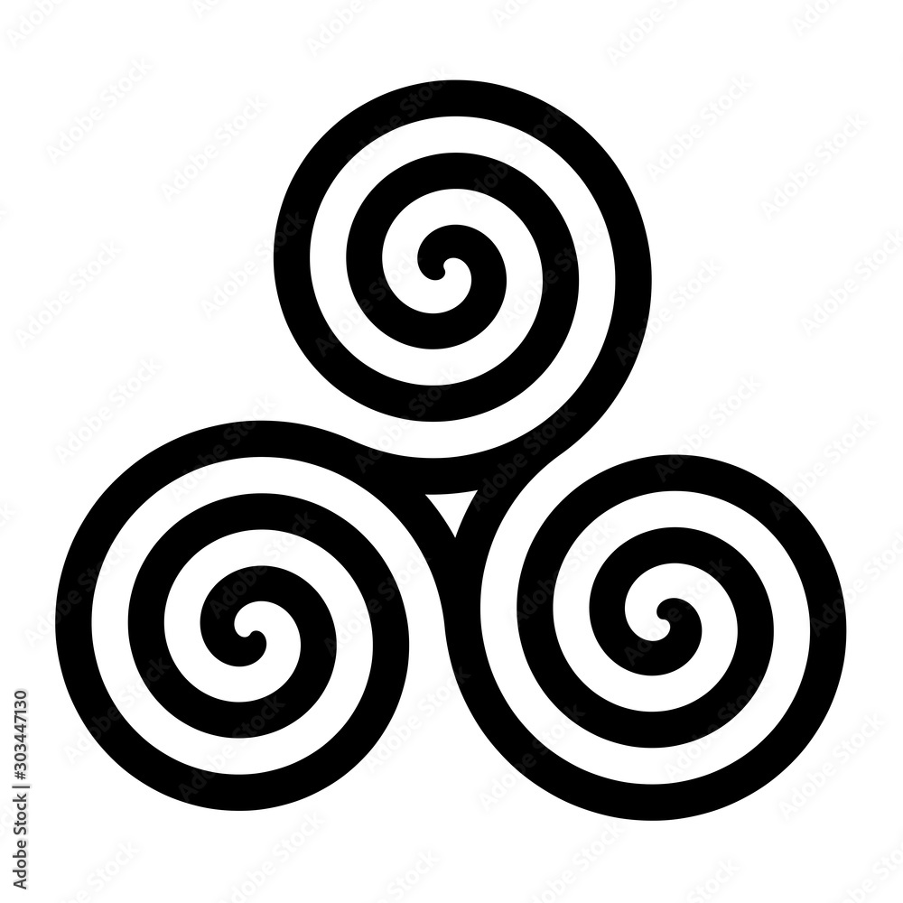 Triskelion symbol icon Triskelion symbol icon