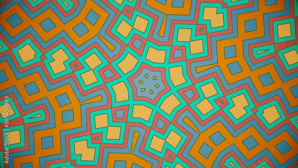 Geometrical Flowered Kaleidoscope Shiny Abstract Background Geometrical Flowered Kaleidoscope Shiny Abstract Background