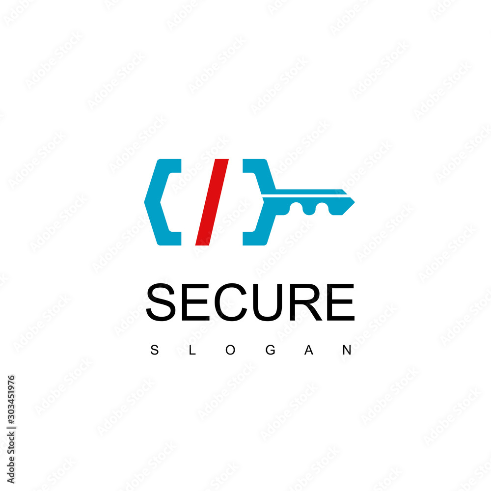 Key Logo Design For Security Or Real Estate Company
