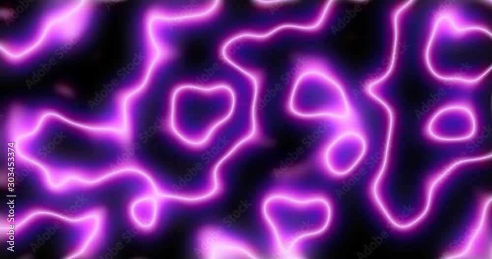 4K Digital Abstract Flowing Lines. Seamless loop.