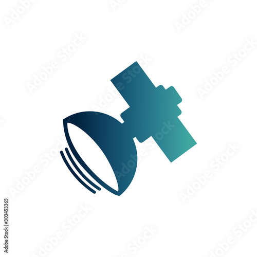 street lamp road gradient icon