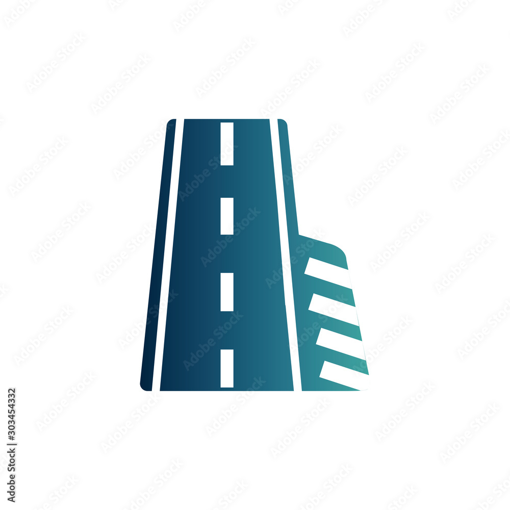 sidewalk asphalt road gradient icon sidewalk asphalt road gradient icon