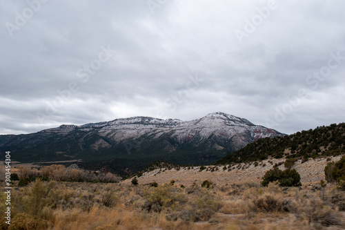 Colorado snow storm in distance