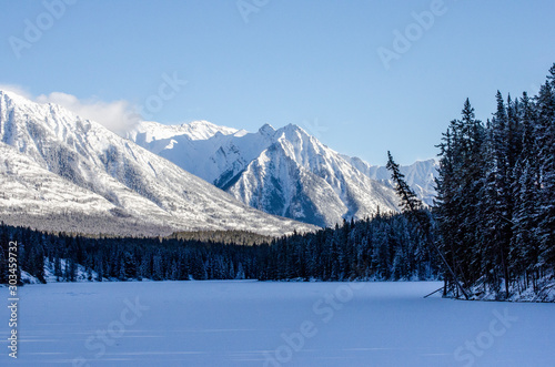 frozen mountain lake © Alexander