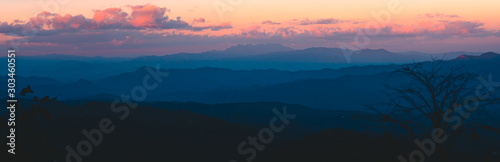 Beautiful Abstract mountain in the evening-Beautiful light and color