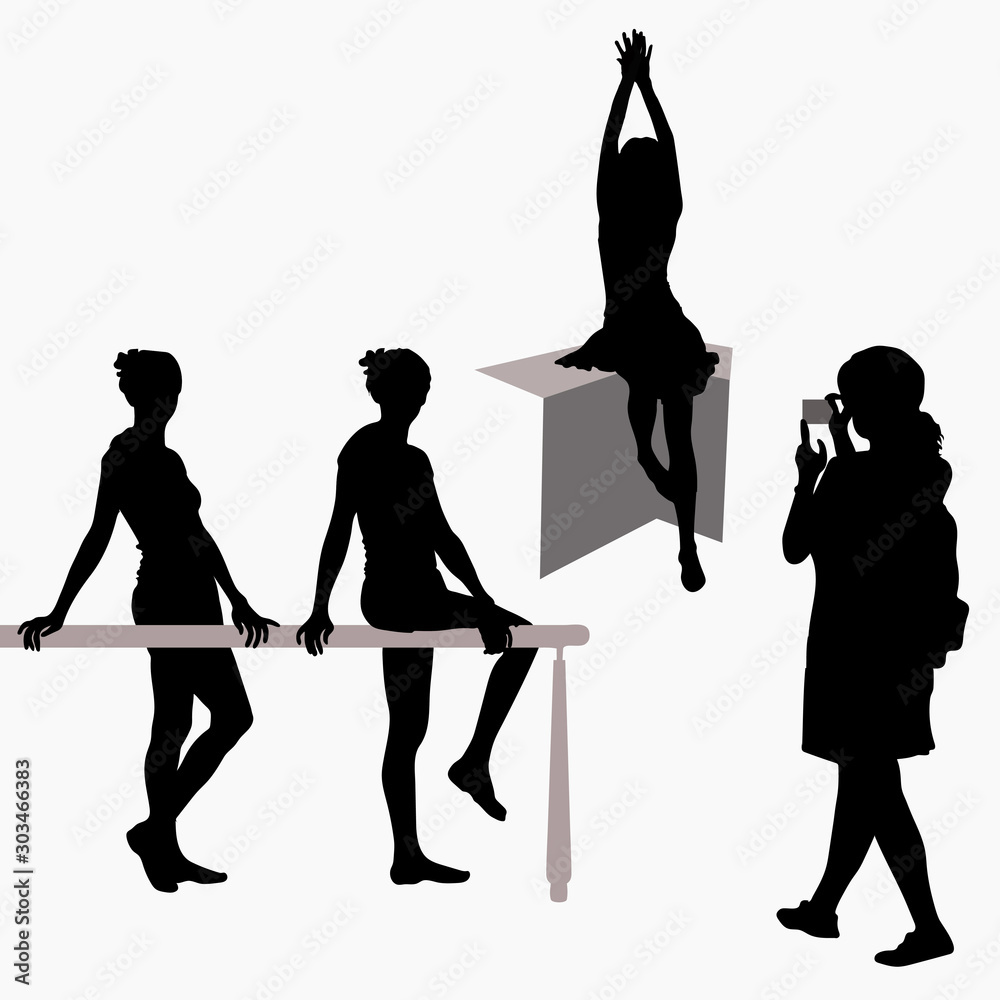Εκτύπωση καμβά The girl at the railing