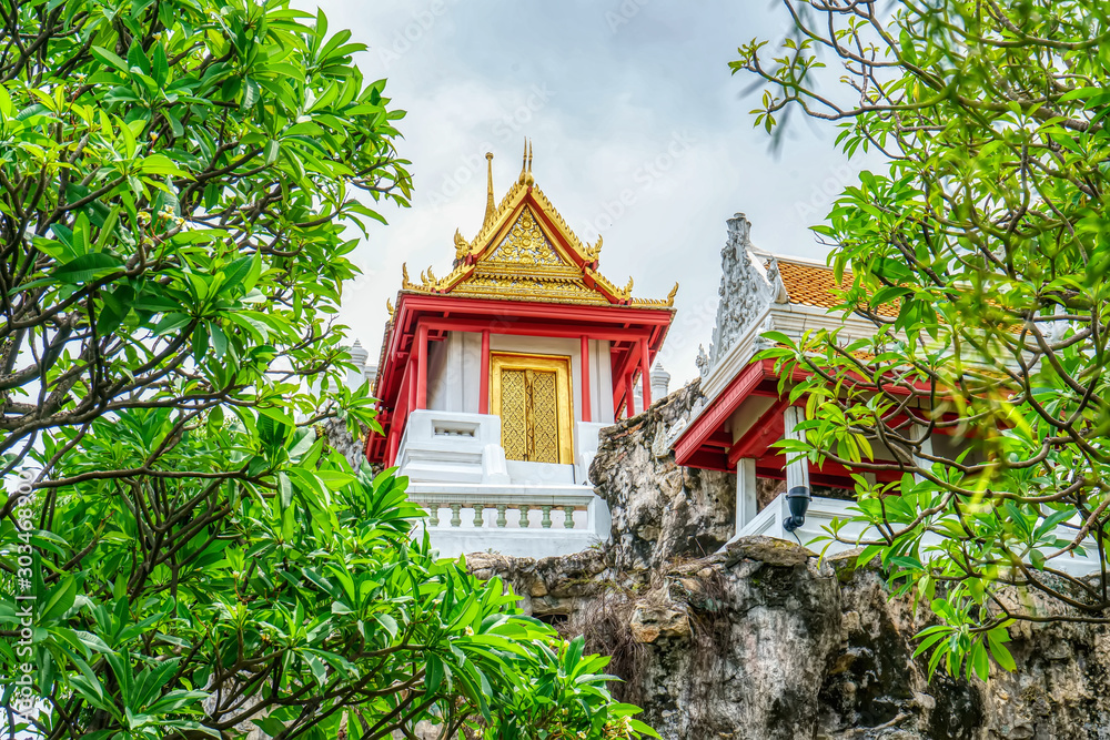 One landmark of Wat Prayurawongsawas Warawihan in Bangkok, Thailand. A place everyone in every religion can be viewed. One landmark of Wat Prayurawongsawas Warawihan in Bangkok, Thailand. A place everyone in every religion can be viewed.