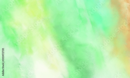 abstract colorful grungy brushed wallpaper graphic with pale green, tea green and light golden rod yellow painted color