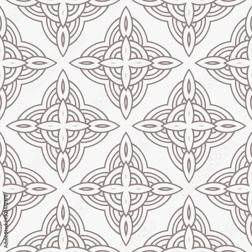 Geometric Pattern. Seamless Texture Grey Color Background. Vector illustration