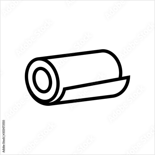 Roll Icon, Mat, Rug, Carpet Or Paper Roll Icon Of Anything