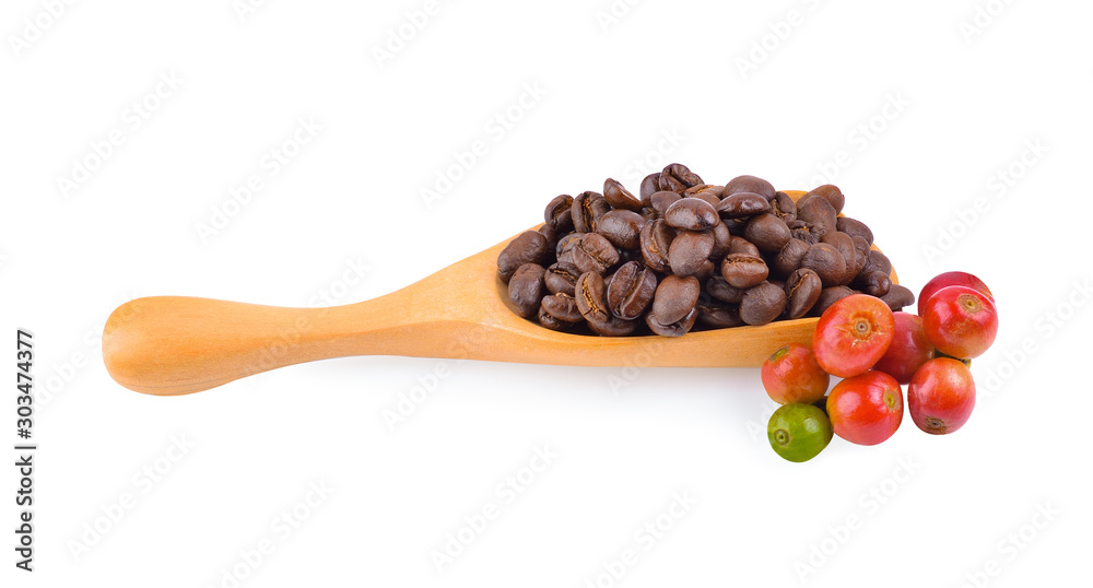 coffee beans isolated on a white background coffee beans isolated on a white background