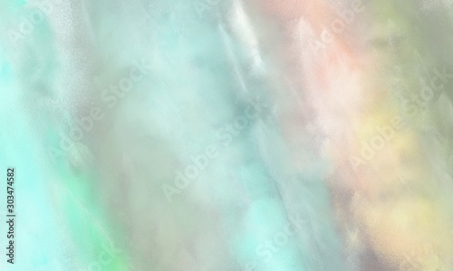 abstract painted background with pastel blue, bisque and dark gray color and space for text