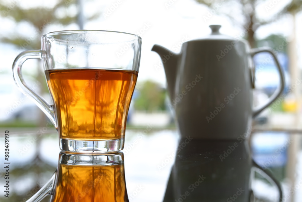 hot tea healthy drink put on table in the morning time hot tea healthy drink put on table in the morning time
