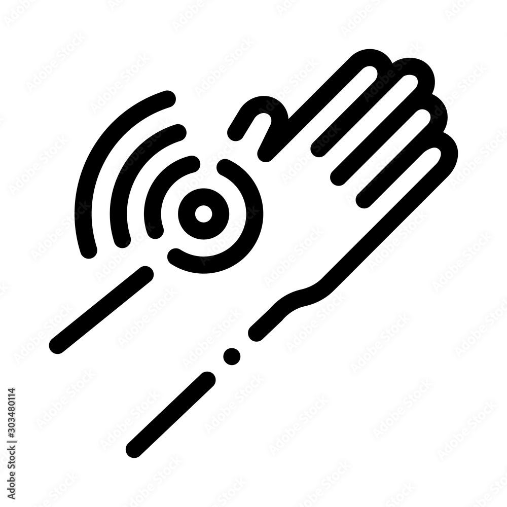 Hand Ache Icon Vector. Outline Hand Ache Sign. Isolated Contour Symbol Illustration Hand Ache Icon Vector. Outline Hand Ache Sign. Isolated Contour Symbol Illustration
