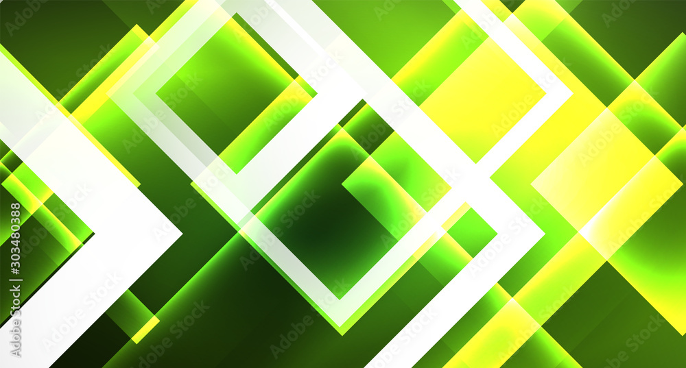 Neon geometric abstract background in hipster style on light background. Space retro design. Color geometric pattern. Square shape abstract background. Neon geometric abstract background in hipster style on light background. Space retro design. Color geometric pattern. Square shape abstract background.