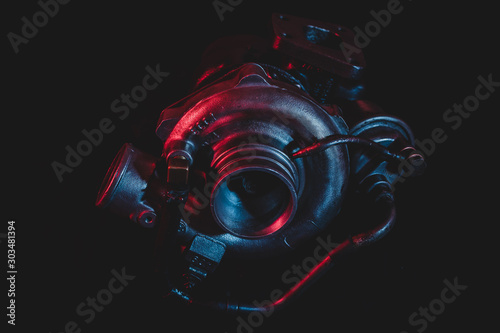 Old reconditioned car turbocharger photo
