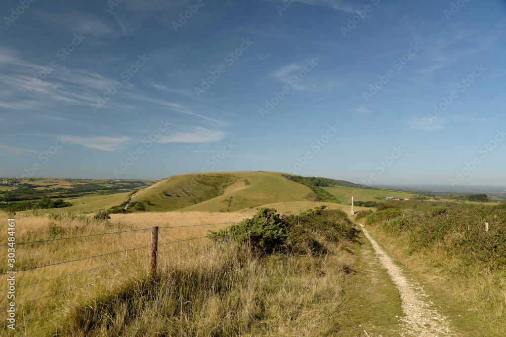 Dorset, England, Britain, south, uk, countryside, outdoors, nature, landscape, scenic, holiday, resort, tourism, destination, vacation, sky, summer, sun, sea, marine, maritime, coast, Swanage, Ballard