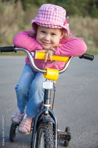 Girl on bike