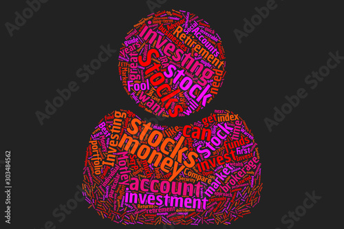 Investing word cloud photo