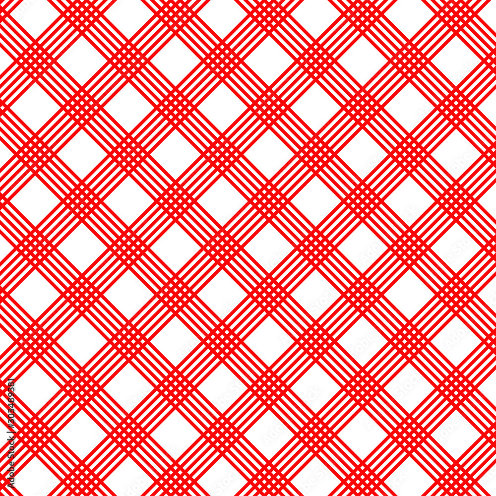 Red check seamless pattern. Red check seamless pattern.