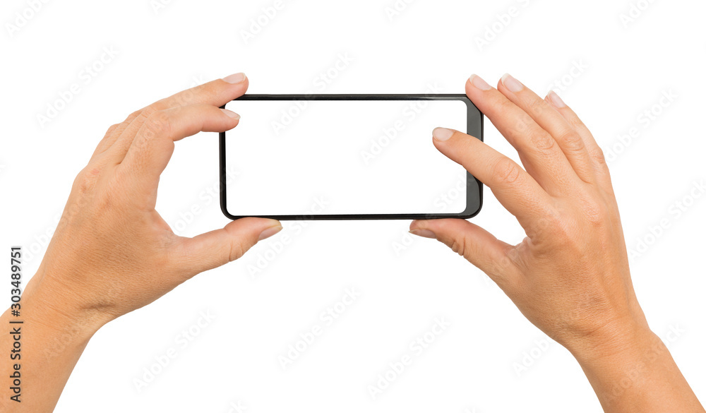 Template of hands holding a phone and taking a photo Template of hands holding a phone and taking a photo