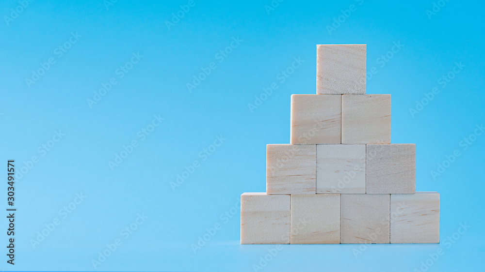 blank wood cube mock up in pyramid shape on isolated background for create letter or symbol, business, banner, advertising concept, banner size with copy space blank wood cube mock up in pyramid shape on isolated background for create letter or symbol, business, banner, advertising concept, banner size with copy space