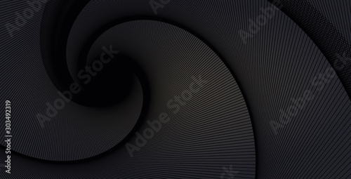 abstract background wired spiral dark black