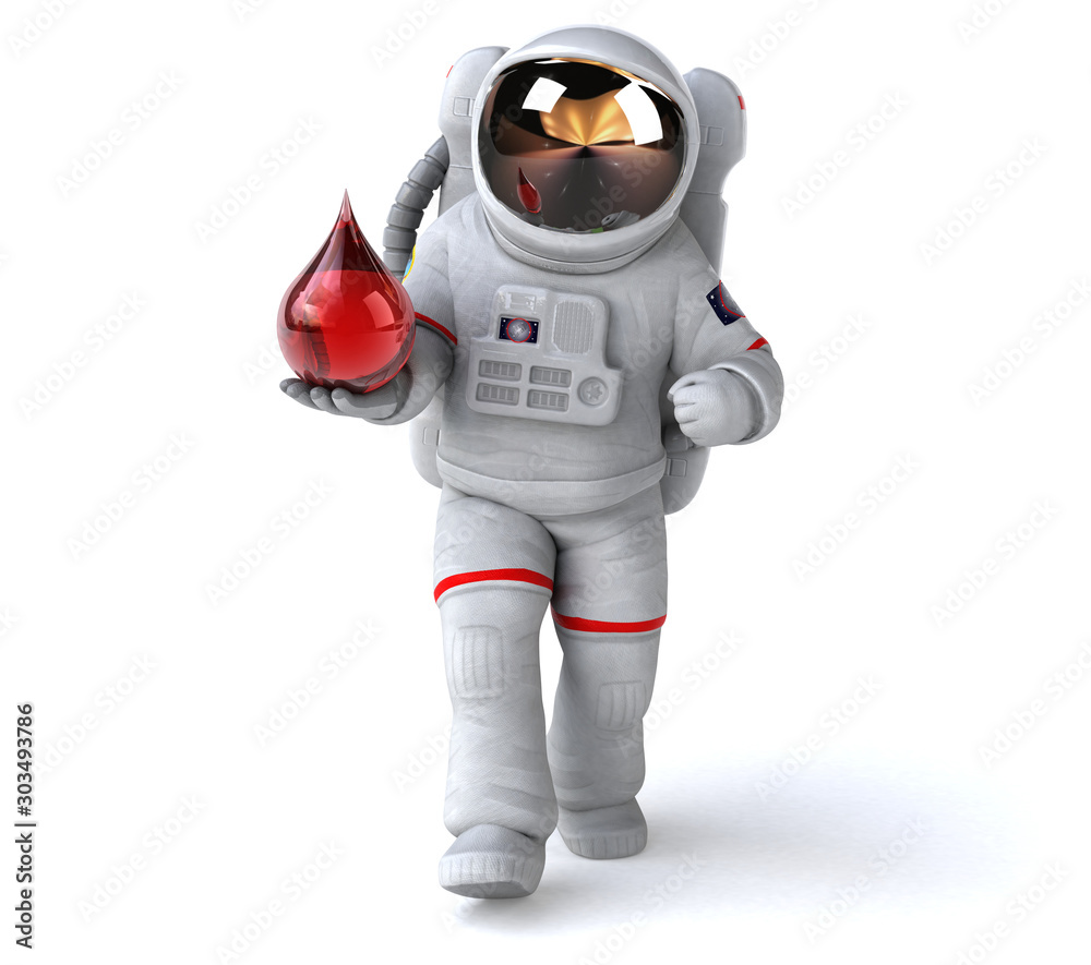 Fun astronaut - 3D Illustration Fun astronaut - 3D Illustration