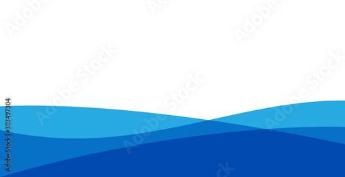 blue background wavy gradation style