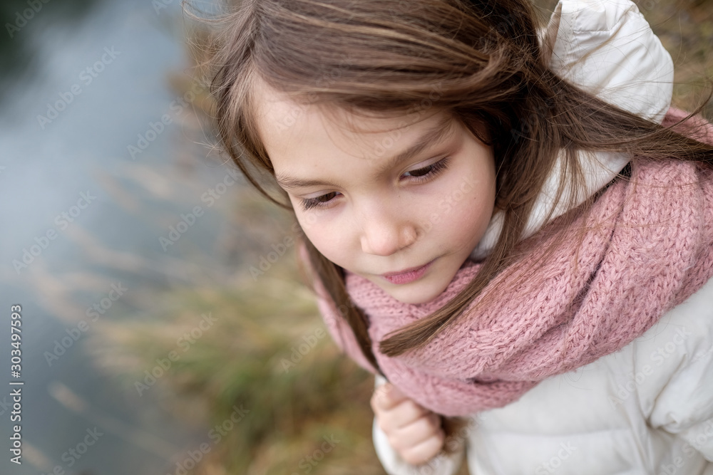 portrait of a young girl in nature portrait of a young girl in nature