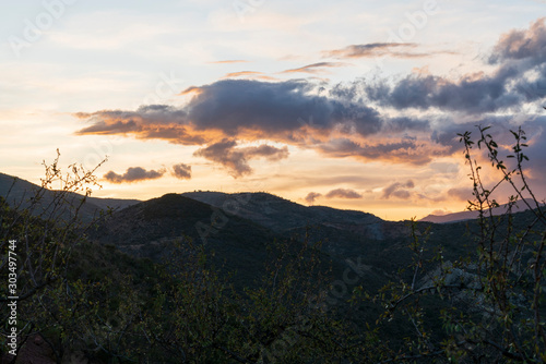 Sunset in Las Palomas Spain