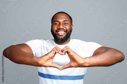 Happy African-American man ...