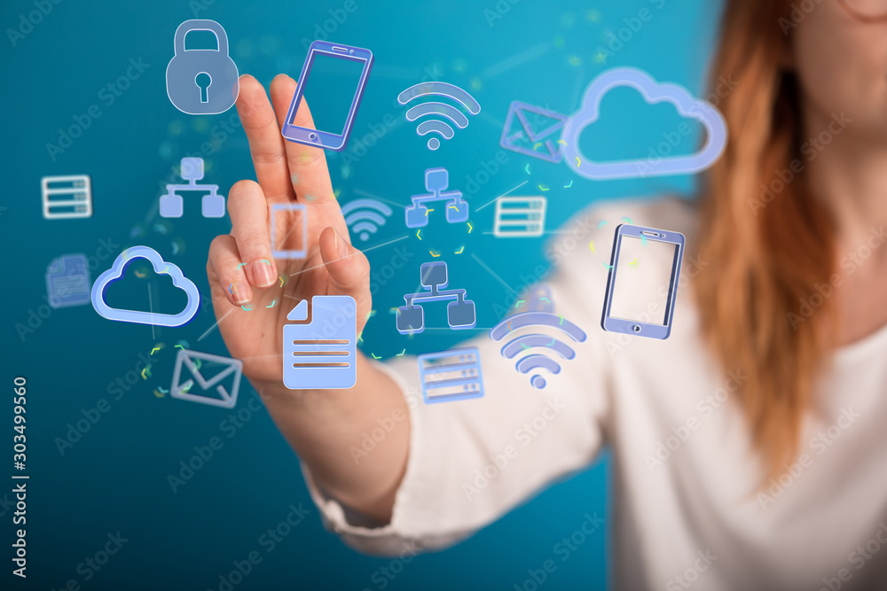 2d rendering Cloud computing, Cloud Computing Concept 2d rendering Cloud computing, Cloud Computing Concept