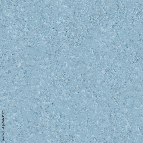 wall with uneven plaster light blue, seamless texture