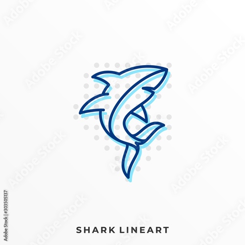 Shark Illustration Vector Template