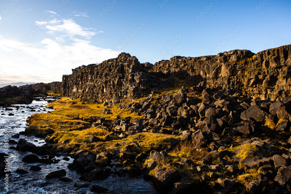 Beautiful landscape in Iceland. Nature wallpaper in iceland.