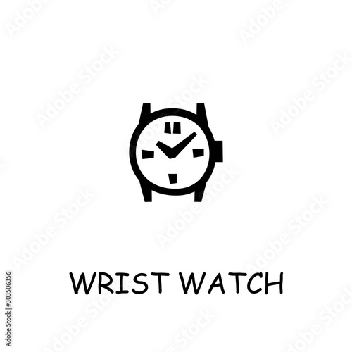 Wrist Watch flat vector icon