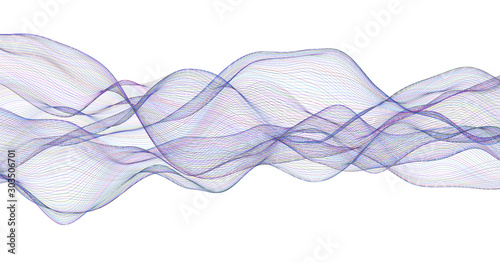 Wavy abstract background. V...