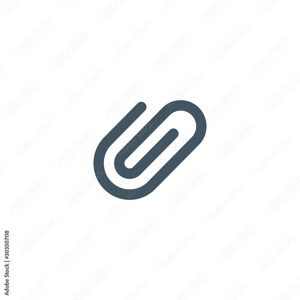paperclip icon vector. Stock vector illustration isolated on white backgraund paperclip icon vector. Stock vector illustration isolated on white backgraund