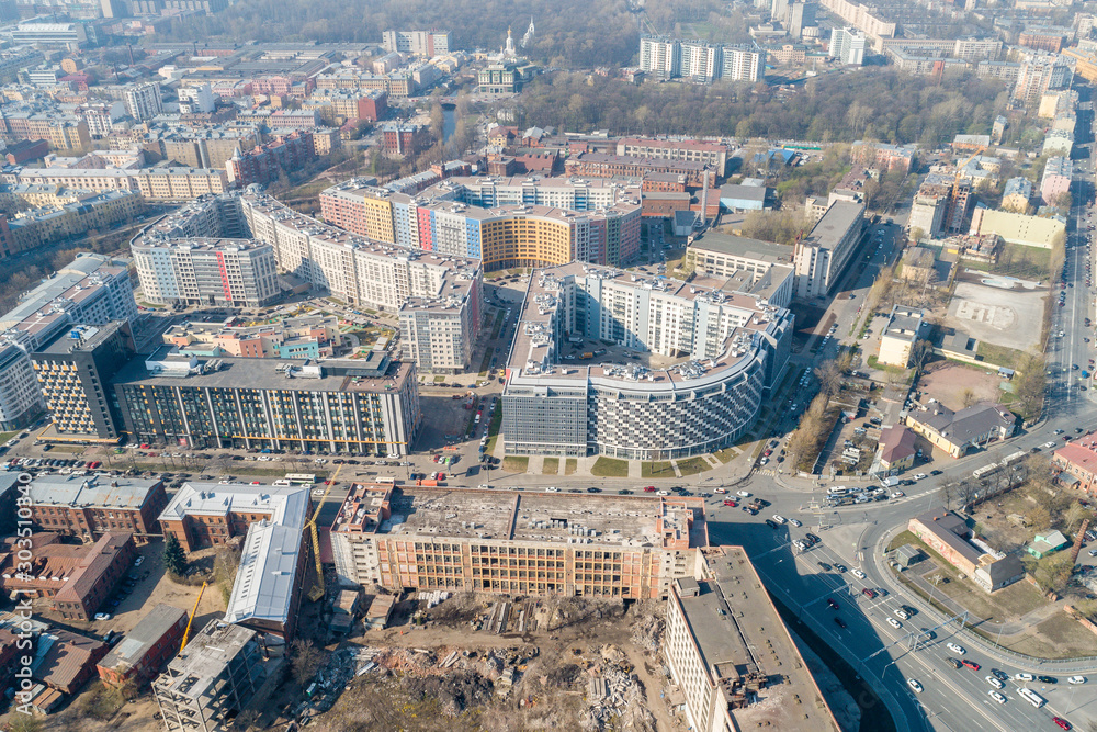 St. Petersburg, the construction of modern residential complexes on Vasilyevsky Island