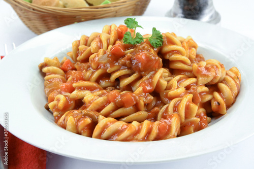 plate of pasta with Bolognese