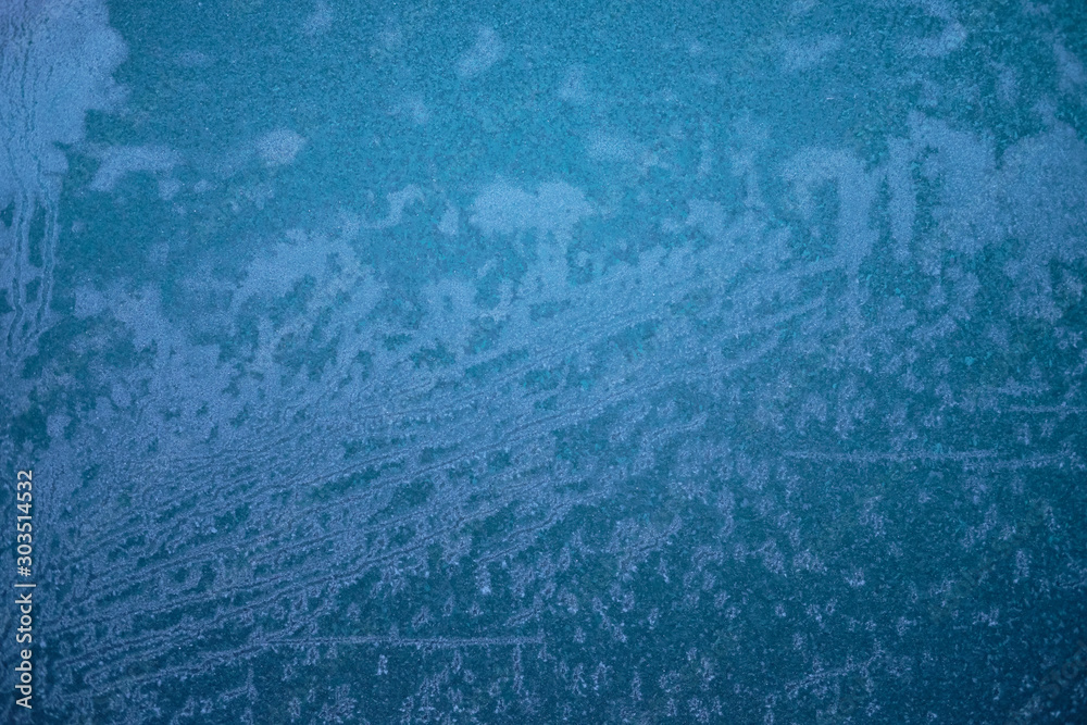 Winter is the season of cold weather, frosty patterns on glass.