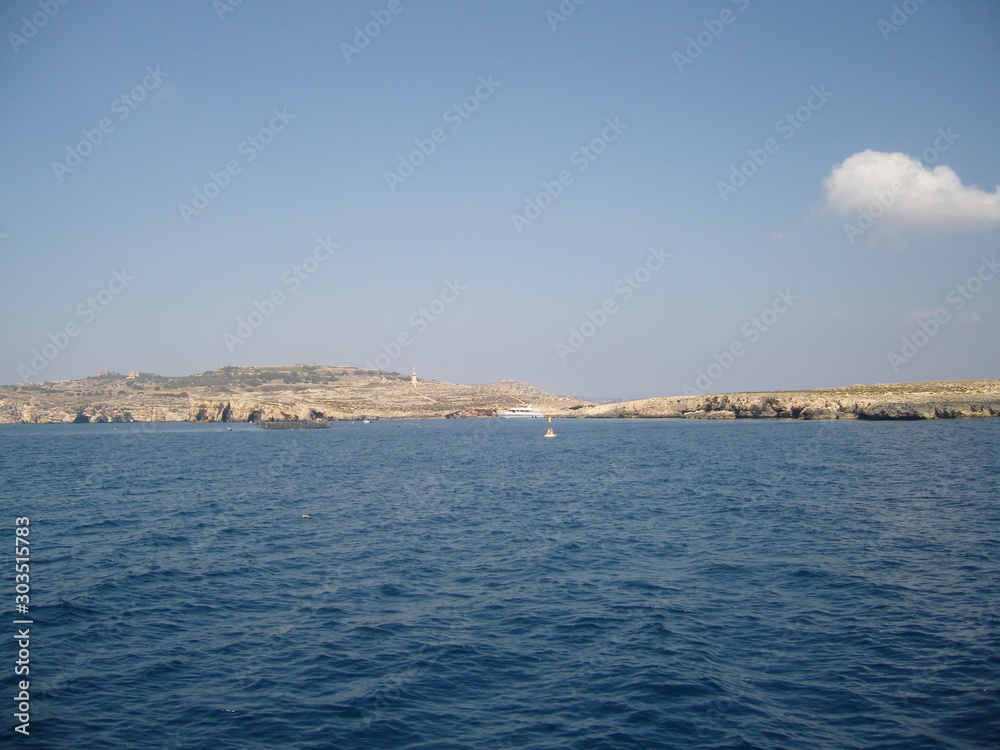 Malta coastal area with steep rocks Malta coastal area with steep rocks