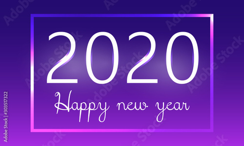 2020 Happy New Year Banner Design