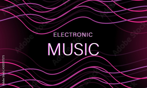 Abstract Electonic Music Background